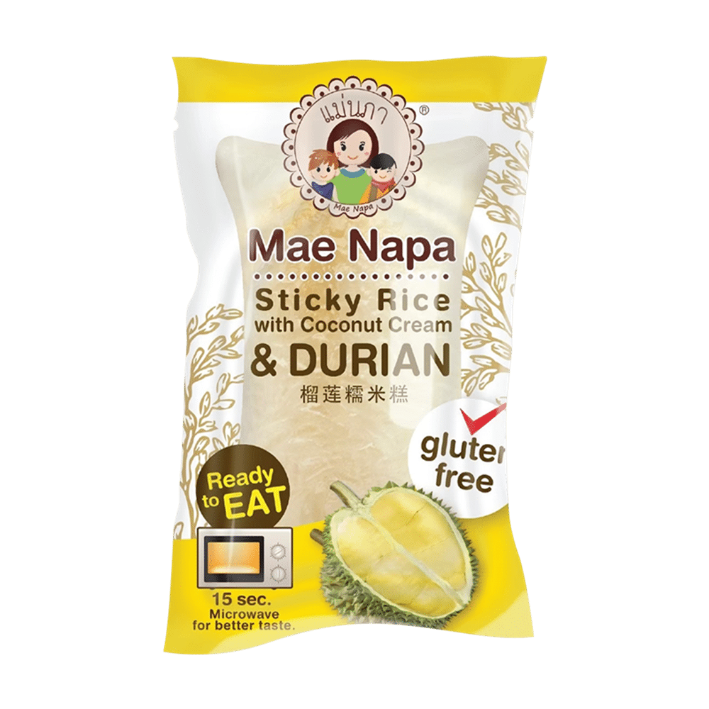 Mae Napa tahmea riisi kookoskermalla – Durian 80g