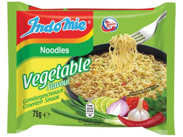 Indomie Kasviksienmakuinen pikanuudeli 75g