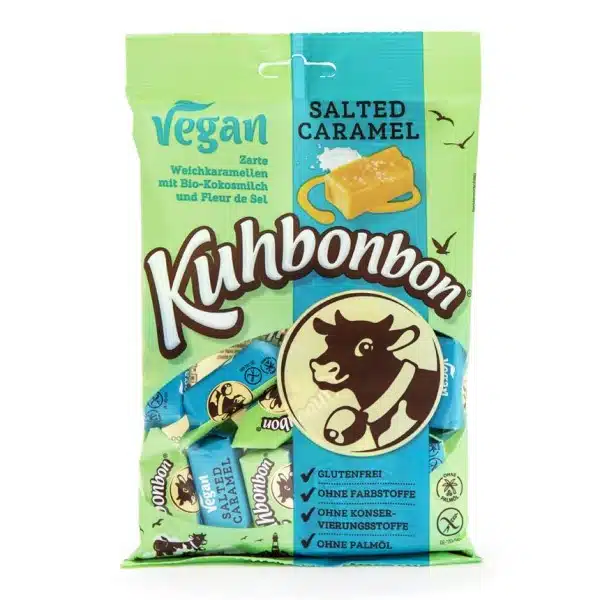 Kuhbonbon Salted Caramel vegaaninen toffee 165g
