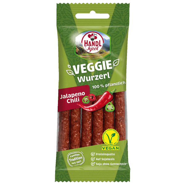 Handl Tyrol Veggie Wurzerl Jalapeno-Chili 60g