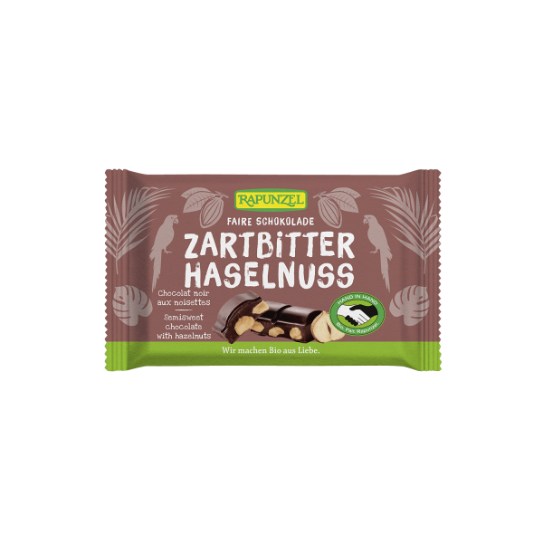 Rapunzel Luomu 60% Hasselpähkinätummasuklaa 100g