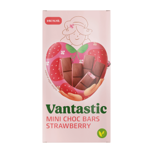 Vantastic Foods Mansikkatäyte minisuklaapatukat 100g