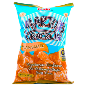 Oishi Martys Cracklin' Sian Kamaran Kaltaiset Sipsit - Suolattu 90g