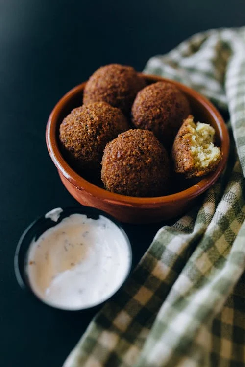 kikherne ruoanlaitossa falafel