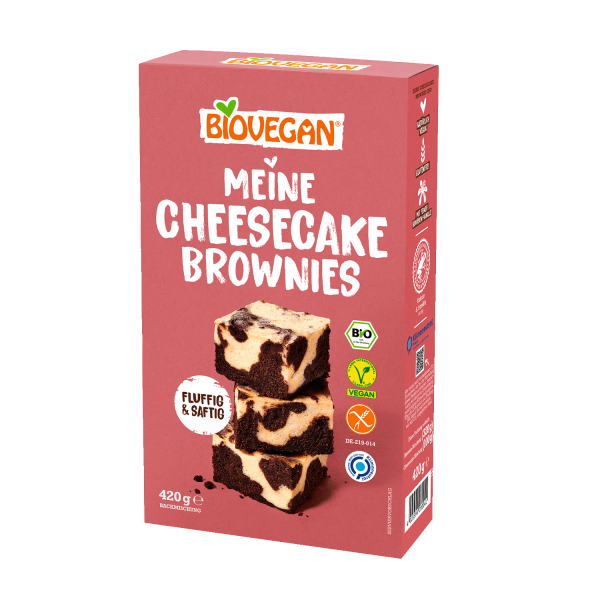 BioVegan Luomu Cheesecake Brownies Leivontaseos 420g