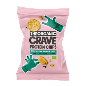 The Organic Crave Proteiinisipsit Sourcream & Onion 75g