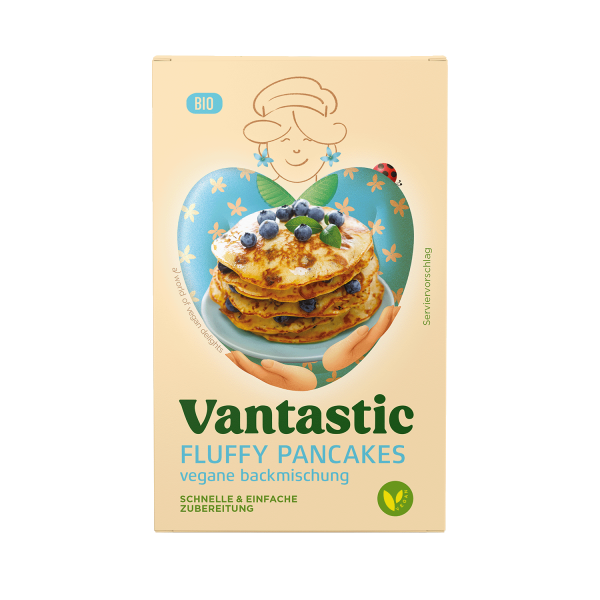 Vantastic Luomu Fluffy Pancakes Jauhoseos 180g