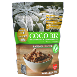 Coco Riz Coco Rice Rolls Pandan rapeat riisi-kookosrullat 100g