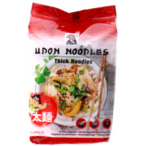 Miyamoto Udon Noodles käyttövalmiit udon-nuudelit 4x200g