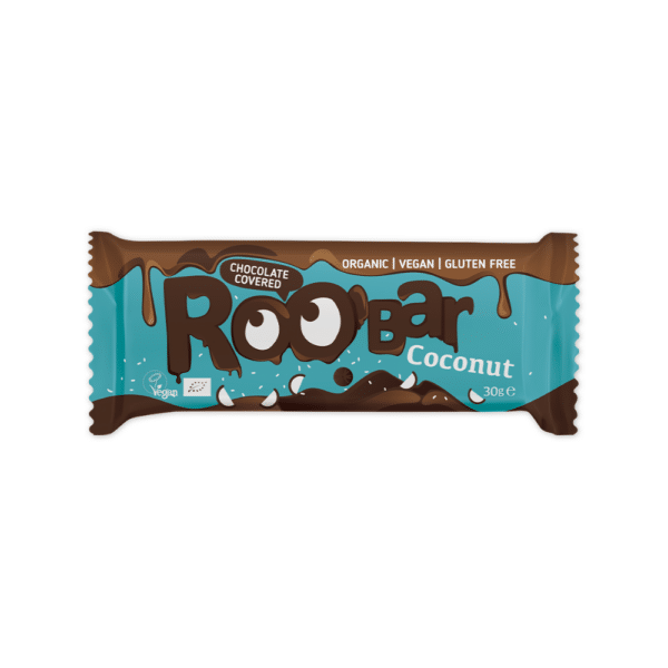 Roobar Chocolate Covered Coconut Bar suklaa-kookospatukka 30g