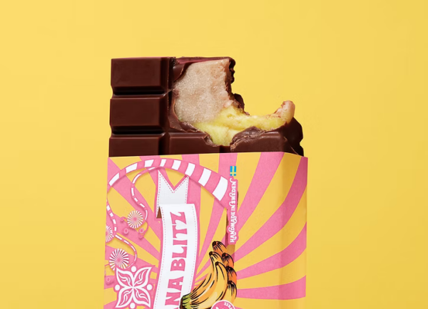 Vegan Delights Banana Blitz Filled Bar suklaalevy 185g