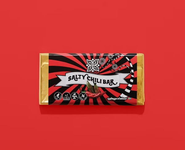 Vegan Delights Salty Chili Bar suolainen chilisuklaalevy 80g - Image 2