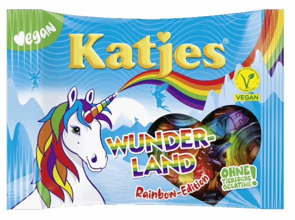 Katjes Wonderland Rainbow-Edition hedelmäkarkit 175g